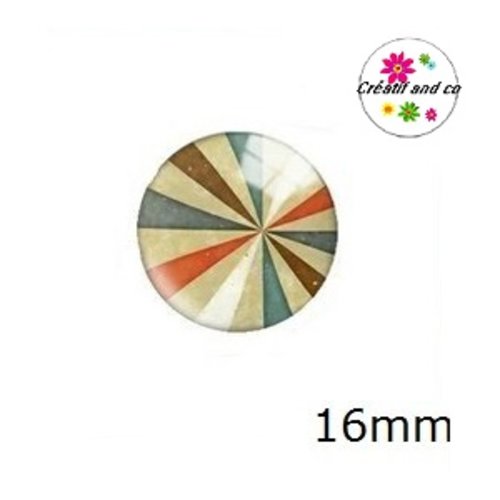 X2 cabochons à motif 16mm