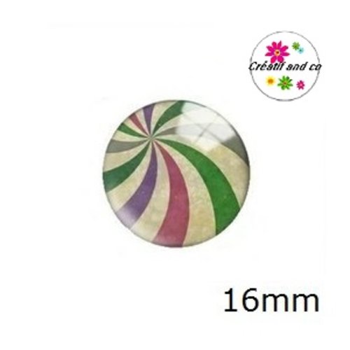 X2 cabochons à motif 16mm