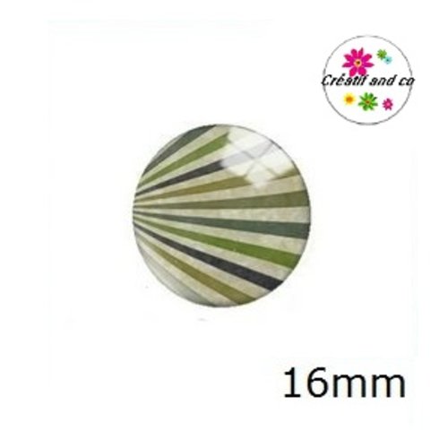 X2 cabochons à motif 16mm