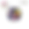 X2 cabochons fleuris 12mm