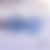 Breloque estampe fée dans cercle bleu 22mm