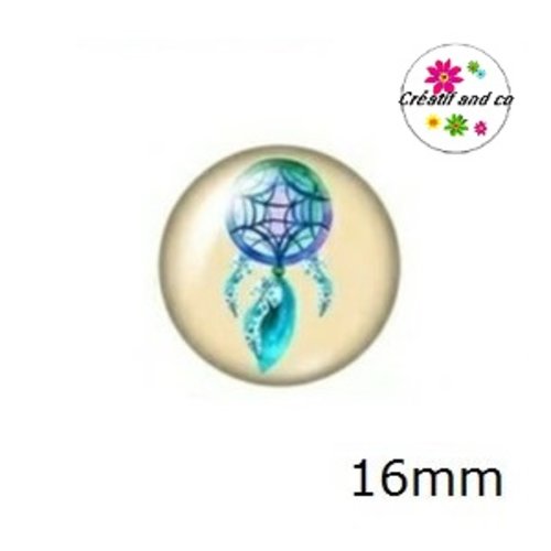 X2 cabochons attrape rêve 16mm