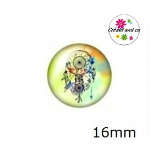 X2 cabochons attrape rêve 16mm