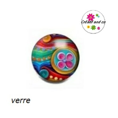 Bouton pression coloré