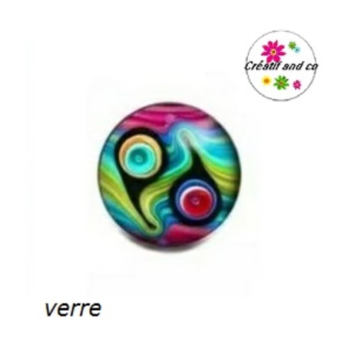 Bouton pression coloré
