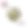 X2 cabochons fleuris 14mm