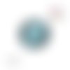 Bouton pression ton bleu/vert