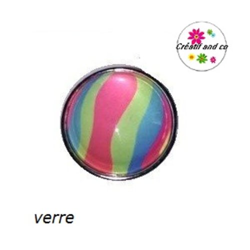 Bouton pression coloré