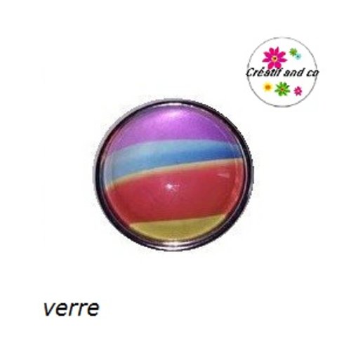 Bouton pression coloré