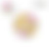 X2 cabochons fleuris 12mm
