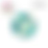 X2 cabochons fleuris 12mm