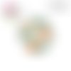 X2 cabochons fleuris 12mm