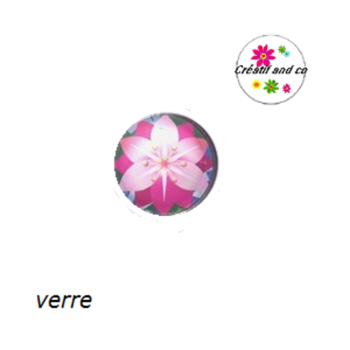 Bouton pression fleuri