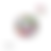 Bouton pression fleuri