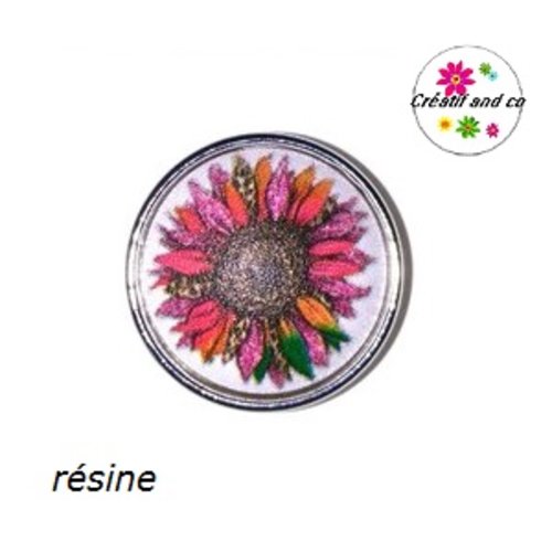 Bouton pression fleur