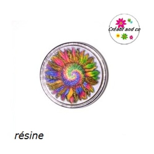 Bouton pression fleur
