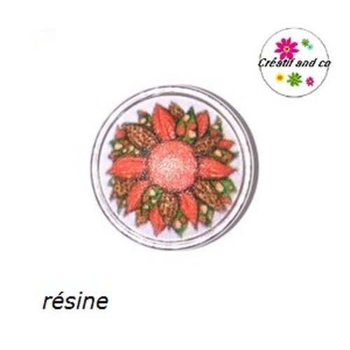 Bouton pression fleur