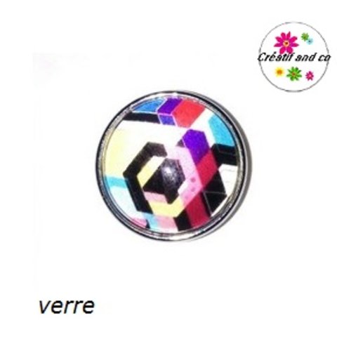 Bouton pression coloré
