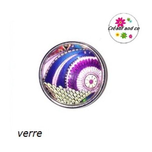 Bouton pression à motif