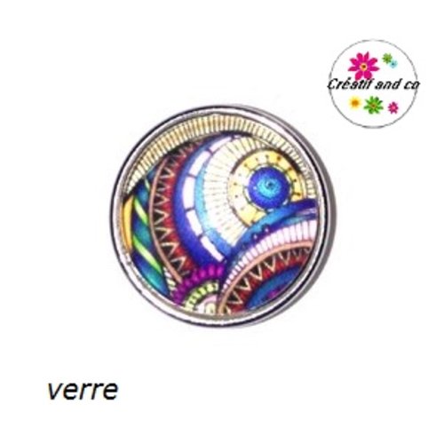 Bouton pression à motif