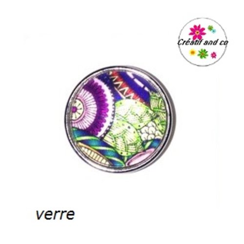 Bouton pression à motif