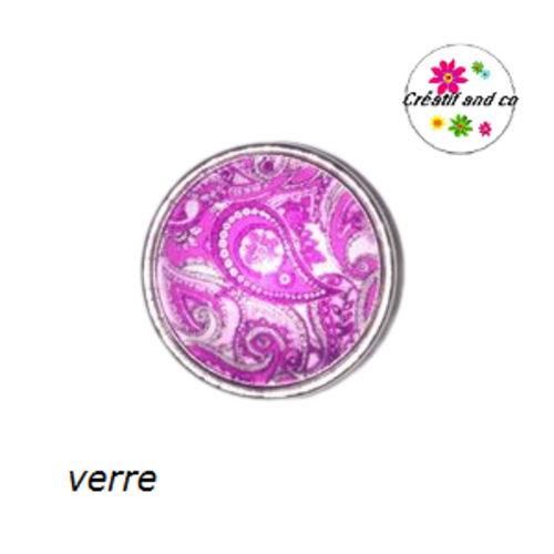 Bouton pression à motif