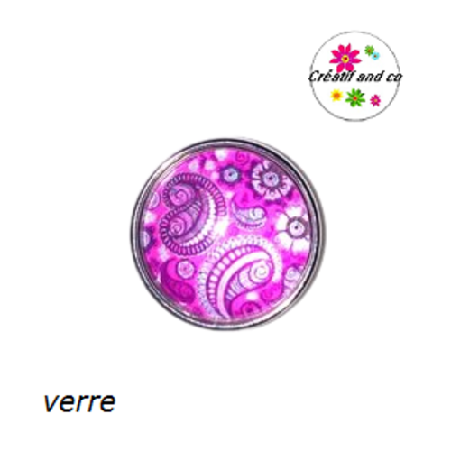Bouton pression à motif