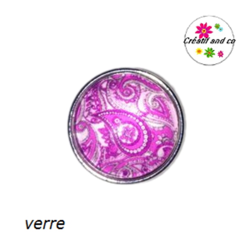 Bouton pression à motif