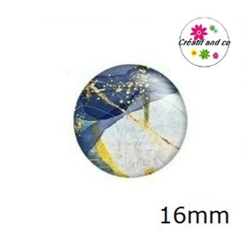 X2 cabochons abstraits 16mm