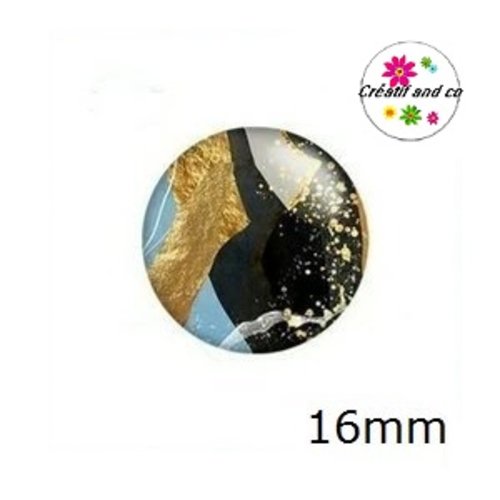 X2 cabochons abstrait 16mm