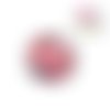Bouton pression tourbillon de rouge/gris