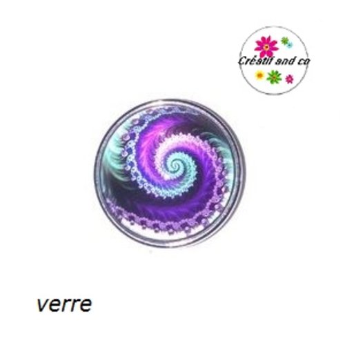 Bouton pression tourbillon de mauve