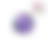 Bouton pression tourbillon de mauve