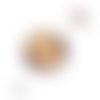 Bouton pression tourbillon de jaune/saumon/marron