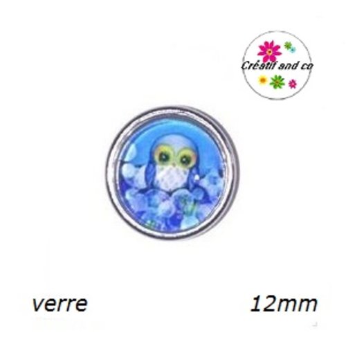 Bouton pression hibou 12mm