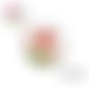 X2 cabochons coquelicot 14mm