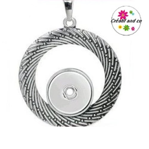 Grand pendentif  pour bouton pression