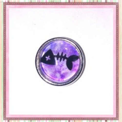 Bouton pression squelette poisson 12mm