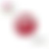 X2 cabochons pissenlit fond rouge 14mm