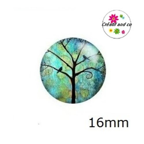 X2 cabochons arbre de vie 16mm
