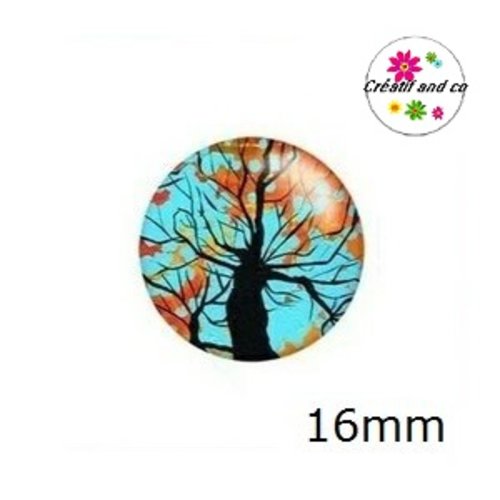 X2 cabochons arbre de vie 16mm