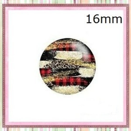 X2 cabochons à motif 16mm