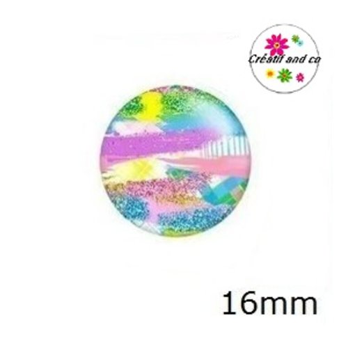 X2 cabochons à motif 16mm