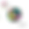 X2 cabochons fleuris 14mm