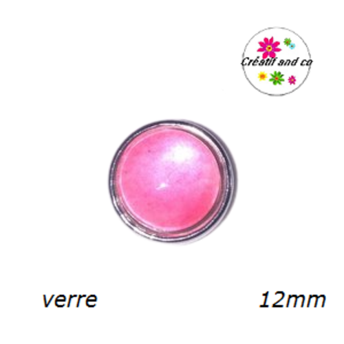 Bouton pression rose 12mm