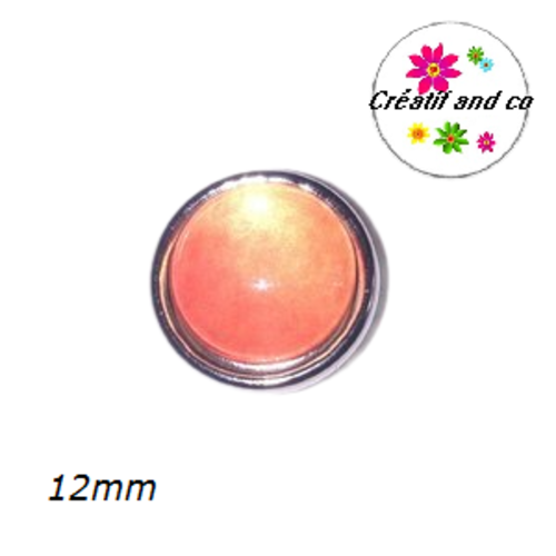 Bouton pression orange 12mm
