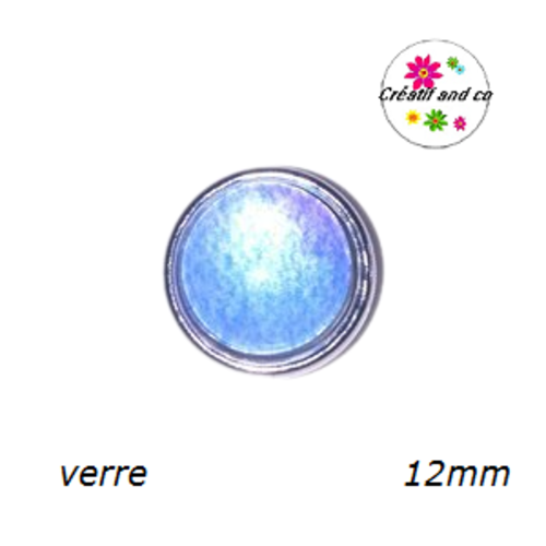 Bouton pression bleu 12mm