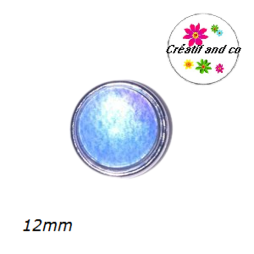 Bouton pression bleu 12mm