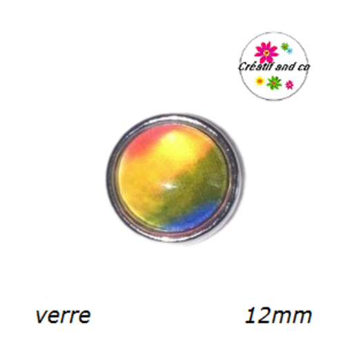 Bouton pression 3 couleurs 12mm