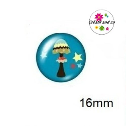 Cabochon champignon 16mm